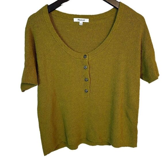 Madewell Henley Sweater Tee size small - Picture 2 of 5